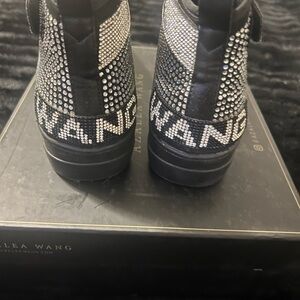 Alea Wang Black Crystal Women's Sneakers